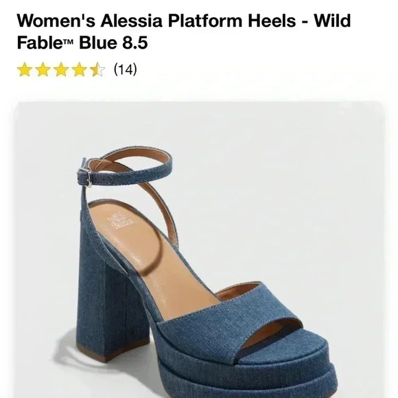NWT Women's Alessia Platform Heels - Wild
Fable Blue 8.5 - Picture 4 of 5